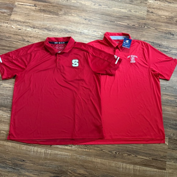 Champion Other - NWT Adidas Champion NC State Dad Polo Mens 2XL Red Wolfpack NCAA College Golf